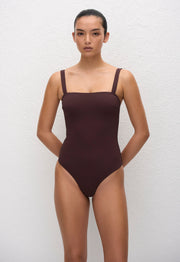 Square Maillot - Aubergine Crinkle - Matteau